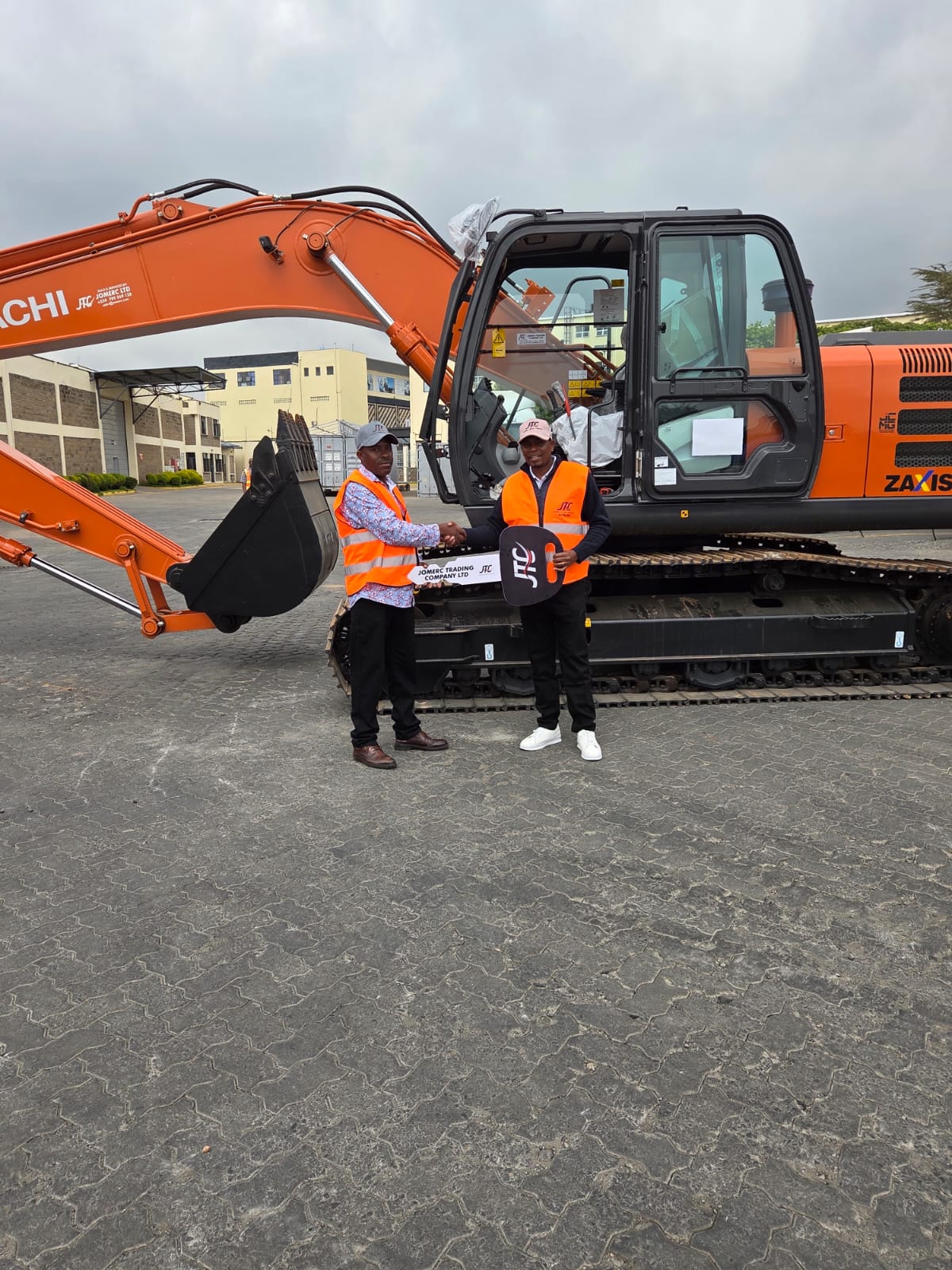 Hitachi heavy equipment on site