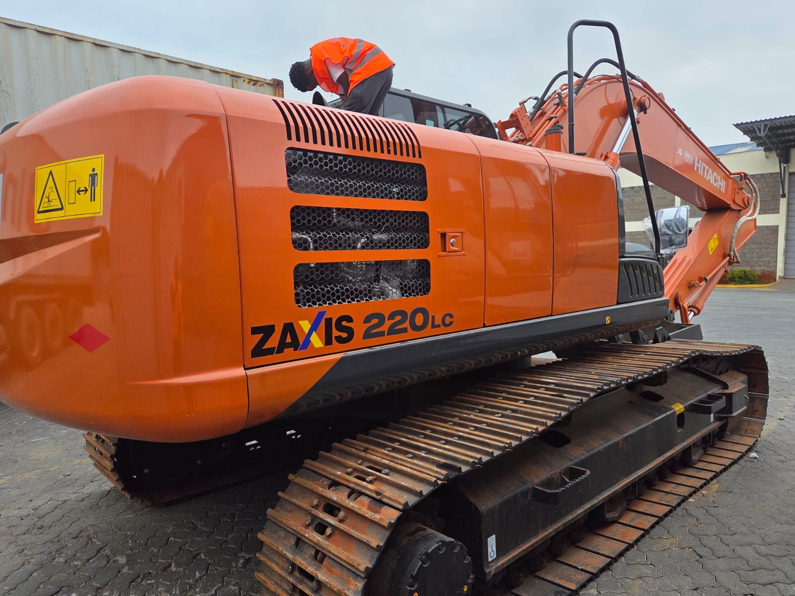 Hitachi Excavator on site